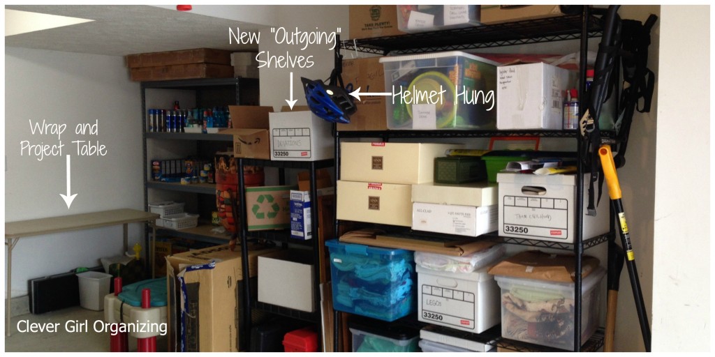 outgoing shelves - Clever Girl Organizing