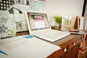 organized desk and paper