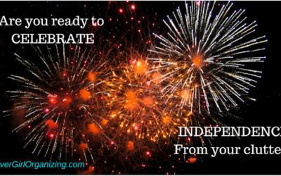 Are you ready to celebrate independence from your clutter? with fireworks