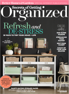 Secrets of Getting Organized Magazine Cover, early spring issue
