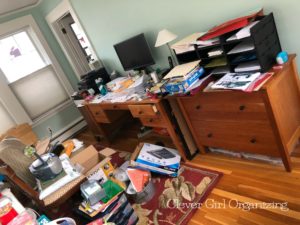 Sun Room Home Office Before 2