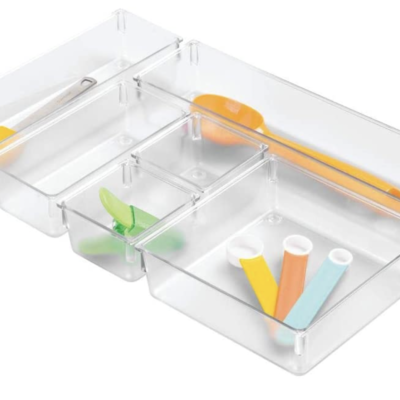 iDesign Plastic In Drawer Organizer Trays