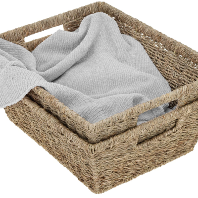 StorageWorks Seagrass Handled Baskets
