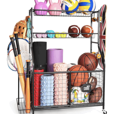 Mythinglogic Sports Equipment Garage Organizer